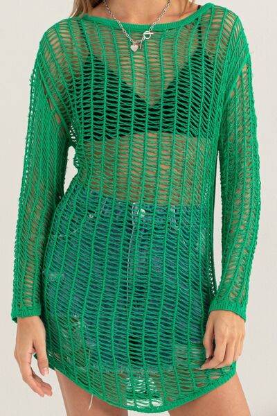 HYFVE Crochet Long Sleeve Cover Up - DaTrendStore.Com