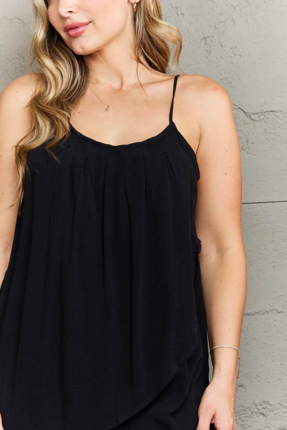 Ninexis Hang Loose Tulip Hem Cami Top - DaTrendStore.Com