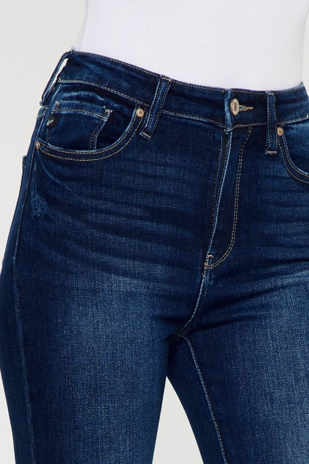 Kancan Full Size High Rise Frayed Ankle Skinny Jeans - DaTrendStore.Com