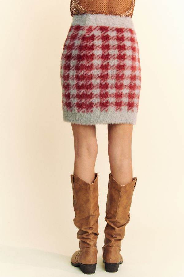 Davi & Dani Scoop Neck Wide Strap Top and Skirt Sweater Set - DaTrendStore.Com