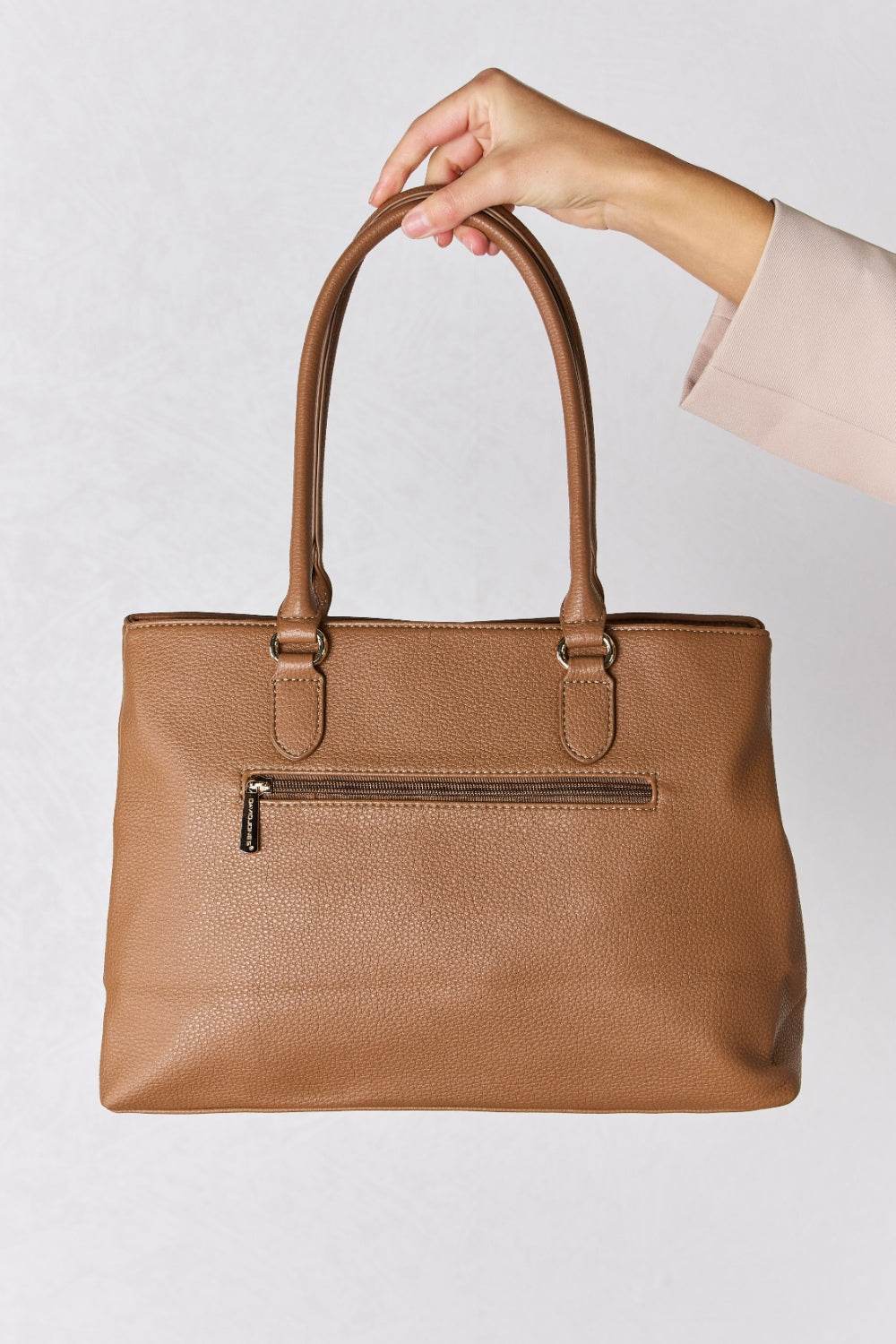 David Jones Structured Leather Handbag - DaTrendStore.Com