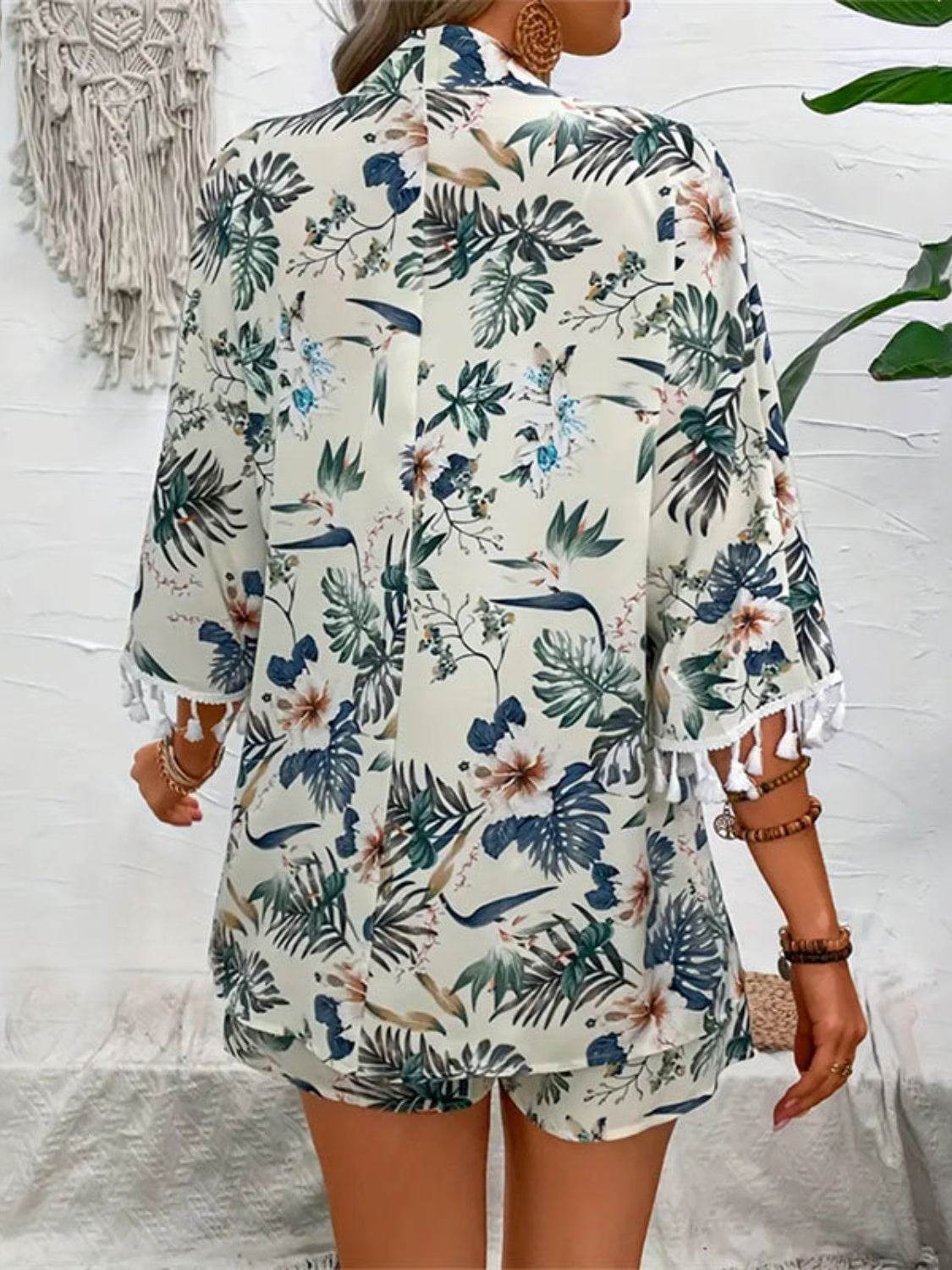 Printed Half Sleeve Top and Shorts Set - DaTrendStore.Com