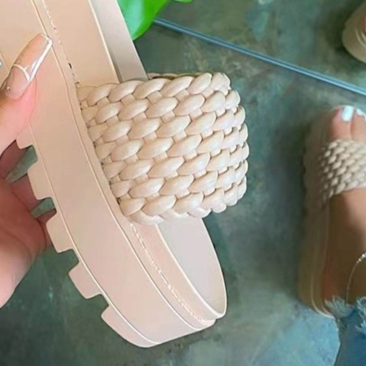 PU Leather Open Toe Platform Sandals - DaTrendStore.Com