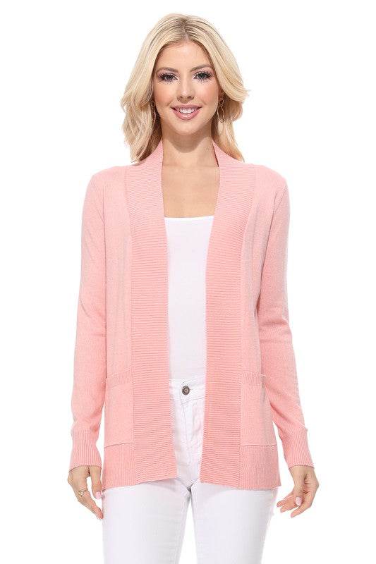 Open Front Shrug Sweater Knit Cardigan - DaTrendStore.Com