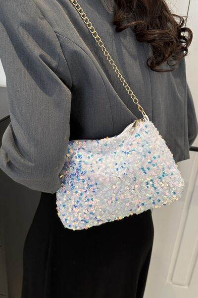 Sequin Removable Strap Shoulder Bag - DaTrendStore.Com