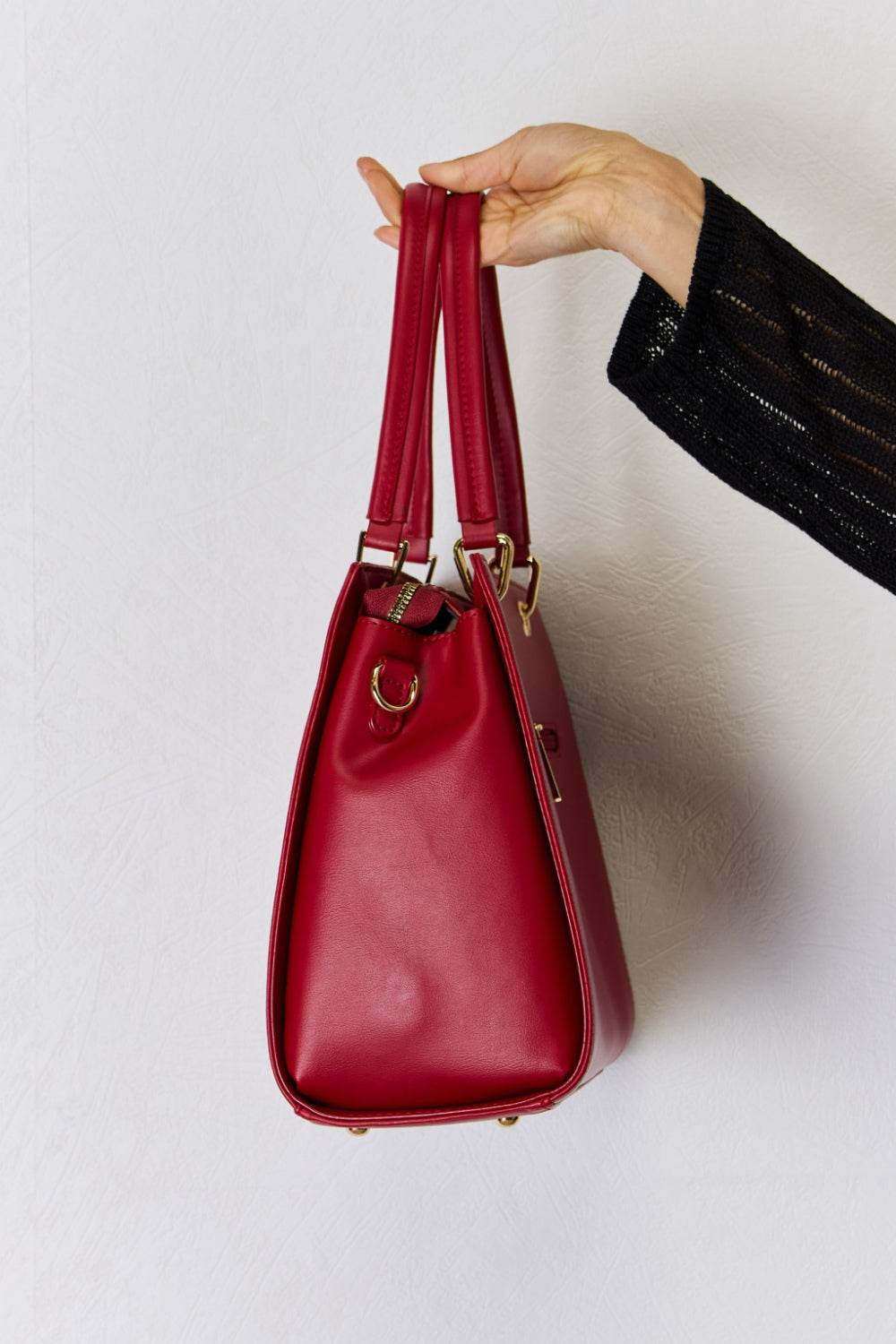 David Jones Texture PU Leather Handbag - DaTrendStore.Com