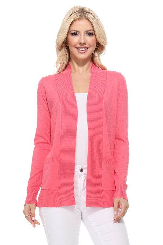 Open Front Shrug Sweater Knit Cardigan - DaTrendStore.Com