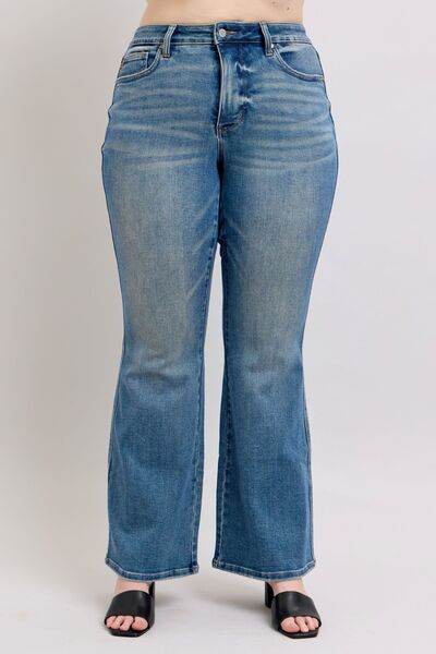Judy Blue MR Tummy Control Vintage Wash Jeans - DaTrendStore.Com