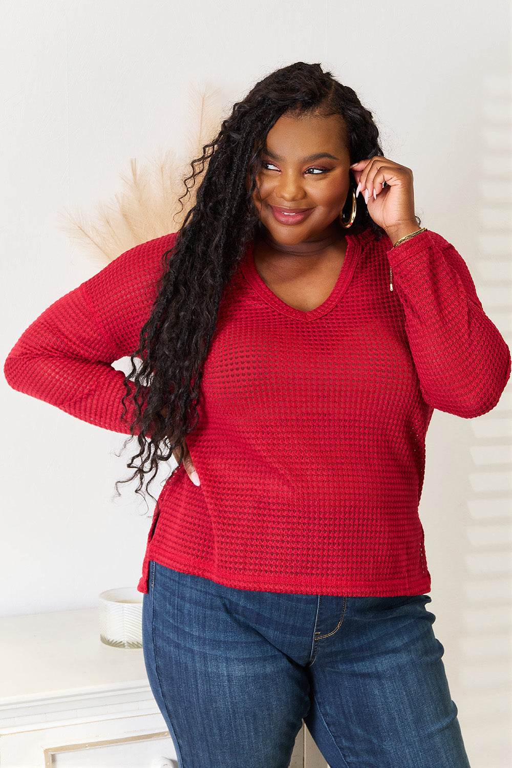 Culture Code Full Size Wide Notch Relax Top - DaTrendStore.Com