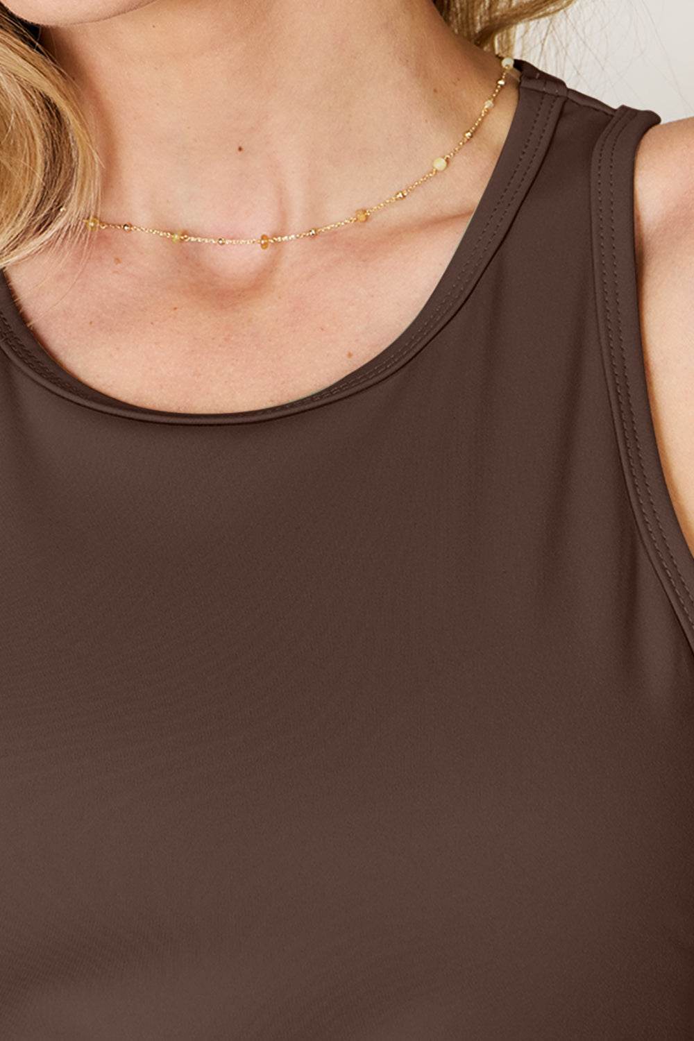 Basic Bae Full Size Round Neck Racerback Tank - DaTrendStore.Com