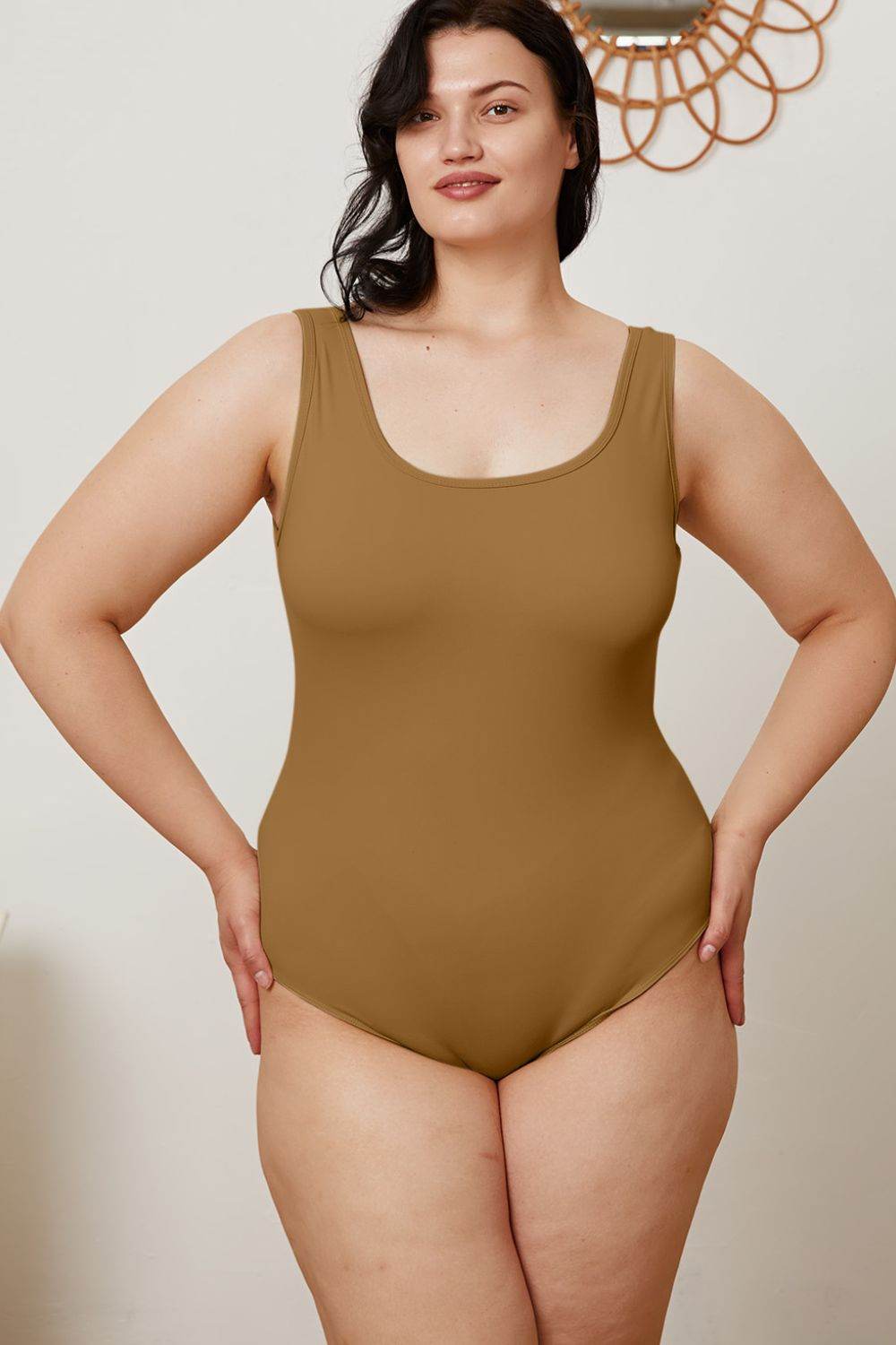 Basic Bae Full Size Square Neck Sleeveless Bodysuit - DaTrendStore.Com