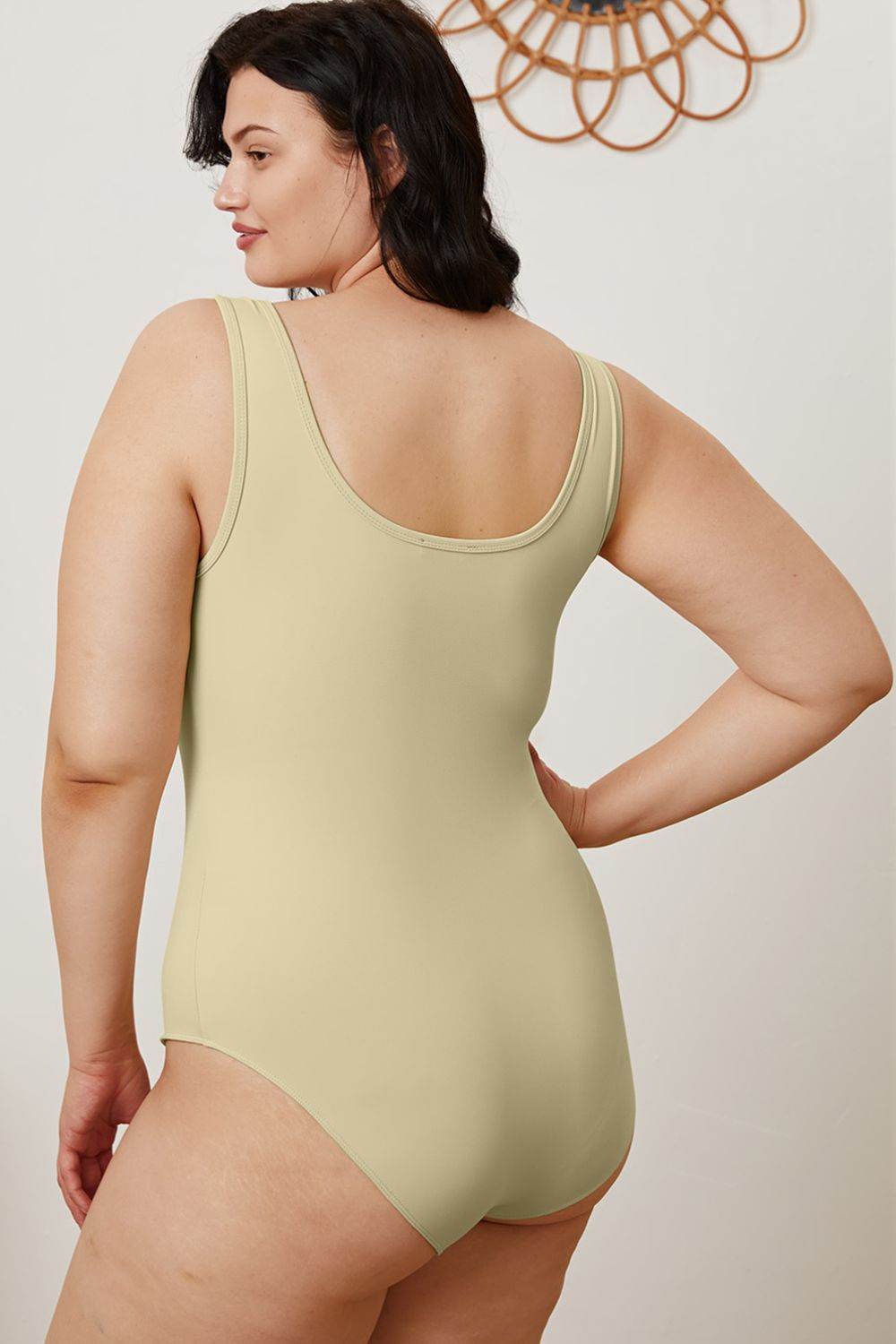 Basic Bae Full Size Square Neck Sleeveless Bodysuit - DaTrendStore.Com