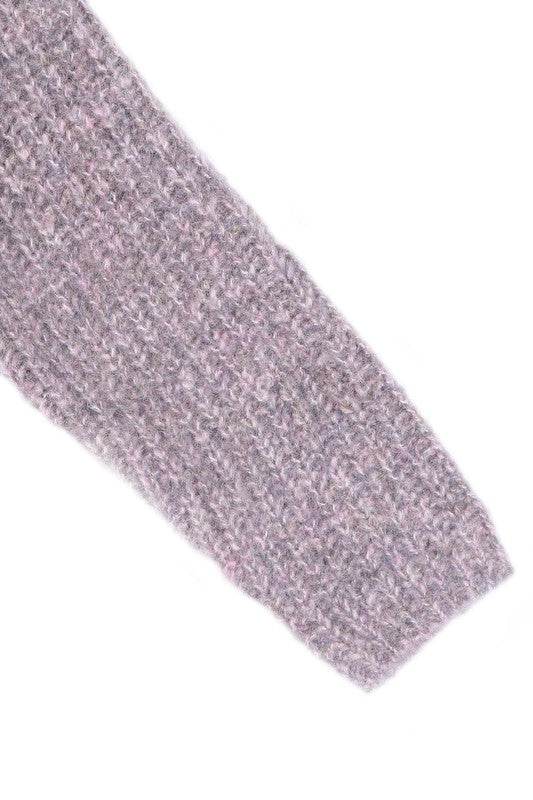Melange multicolor sweater top - DaTrendStore.Com
