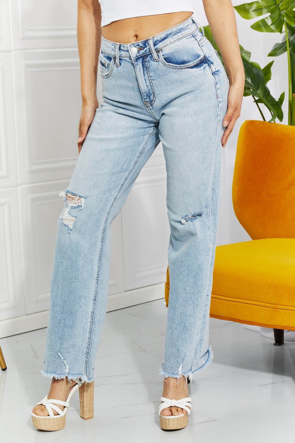 Vervet by Flying Monkey Full Size Allie 90's Dad Jean - DaTrendStore.Com