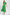 Umgee Contrast Trim Midi Dress with Tiered Ruffle Hem - Kelly Green