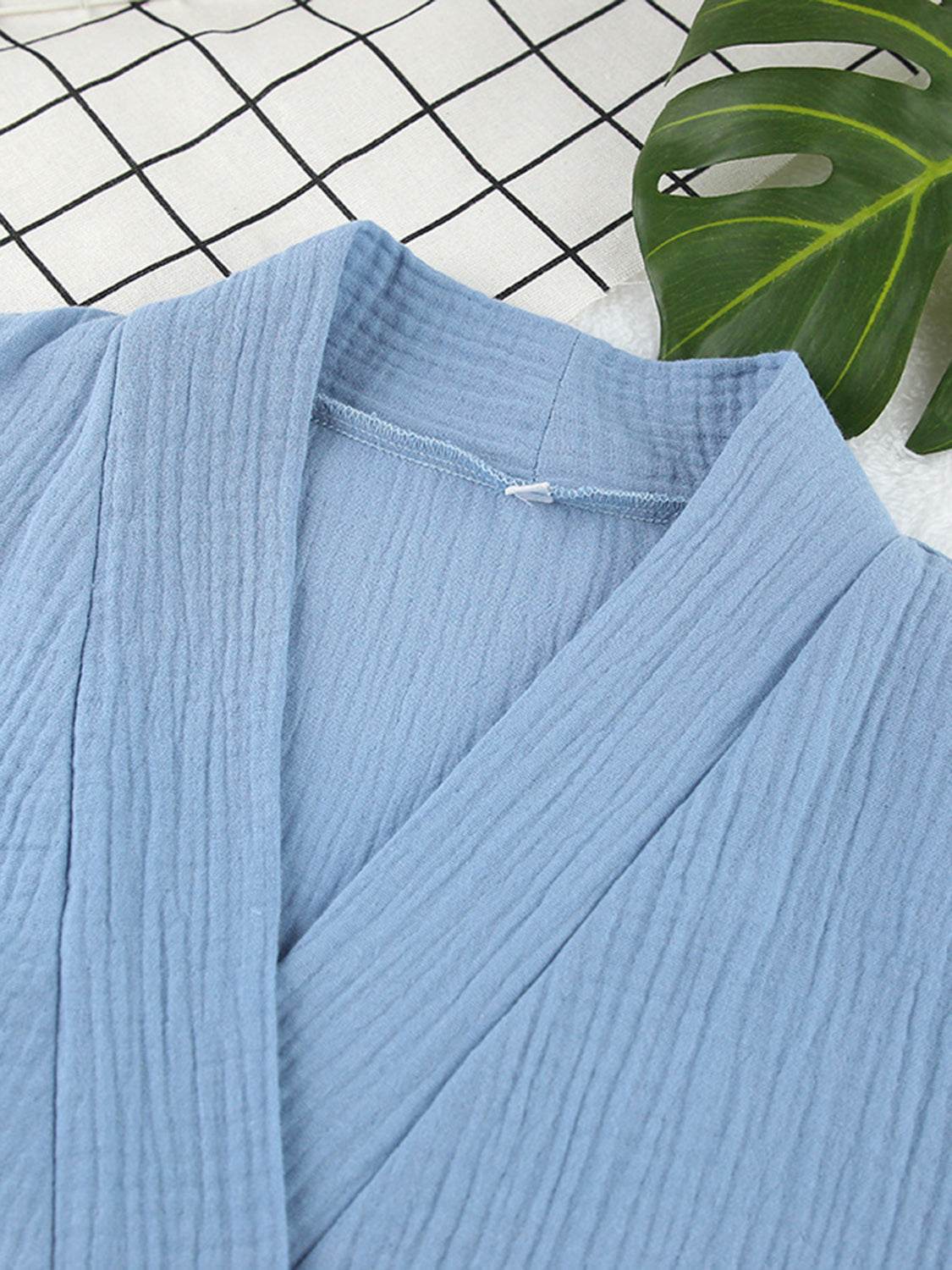 Textured Dropped Shoulder Cardigan and Shorts Set - DaTrendStore.Com
