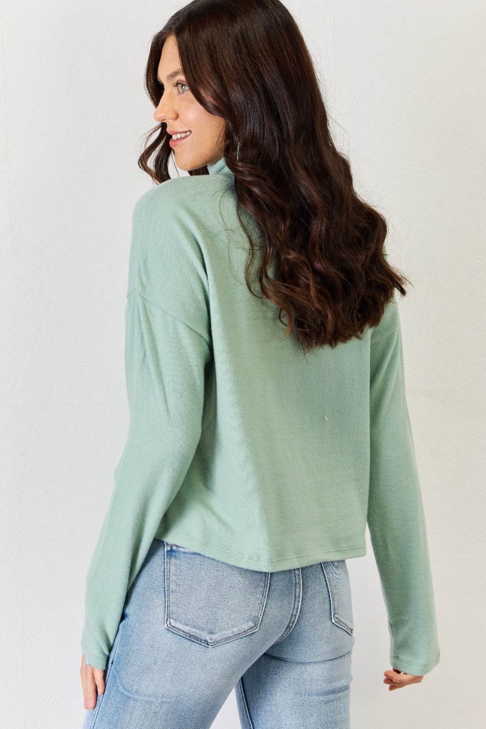 HYFVE Long Sleeve Turtleneck Top - DaTrendStore.Com