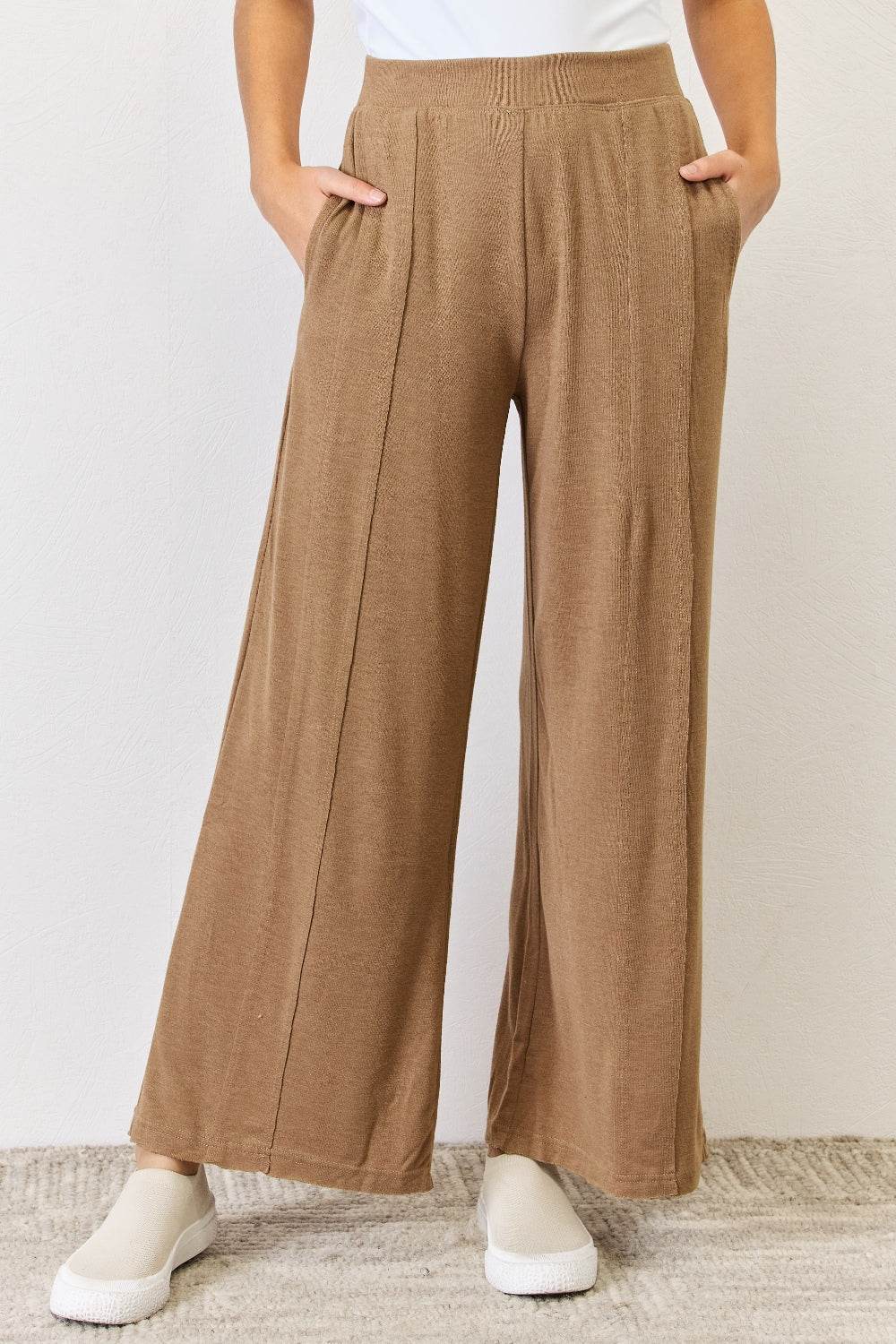 RISEN Ultra Soft Wide Leg Pants - DaTrendStore.Com