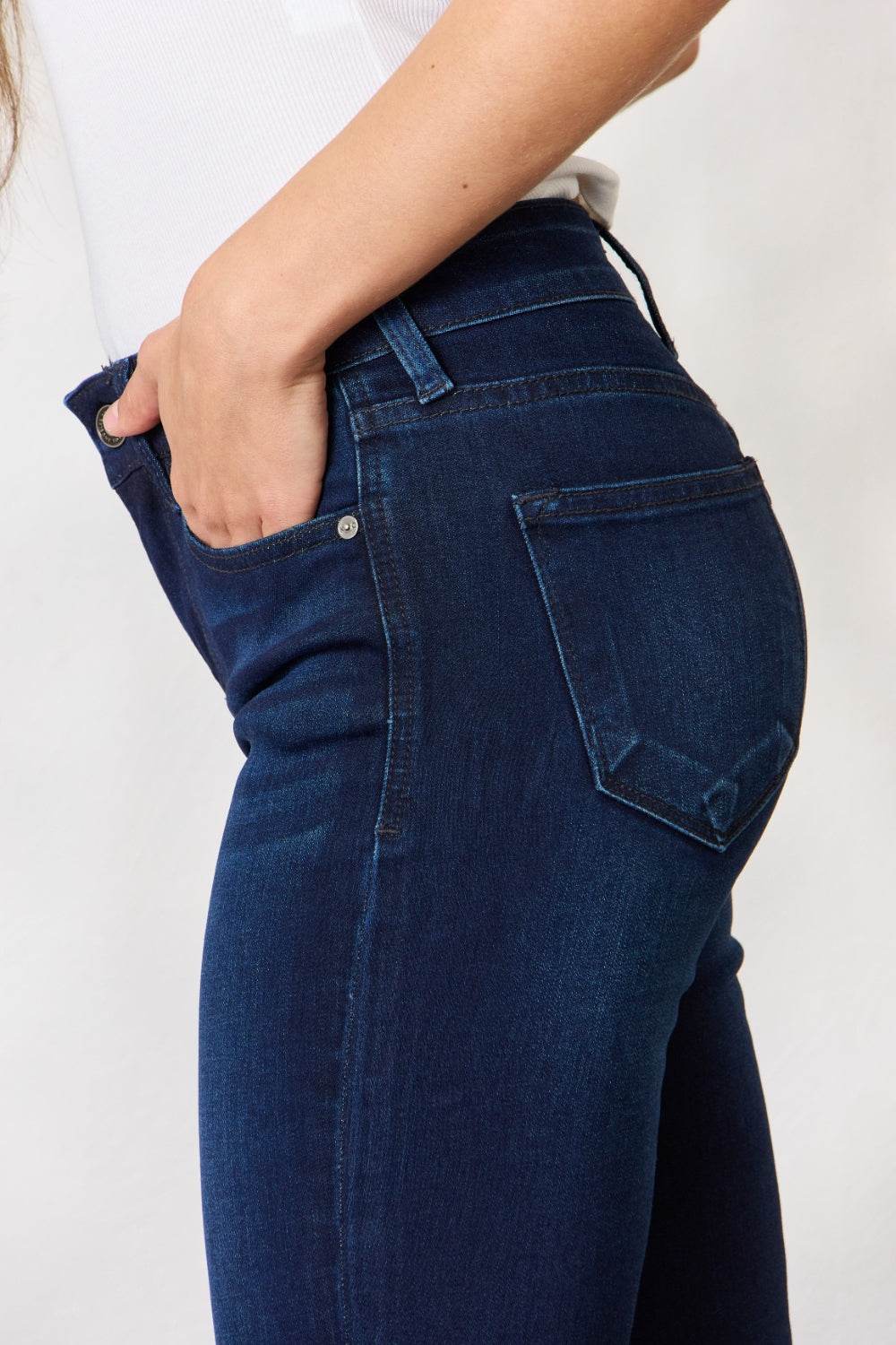 Kancan Full Size Mid Rise Flare Jeans - DaTrendStore.Com