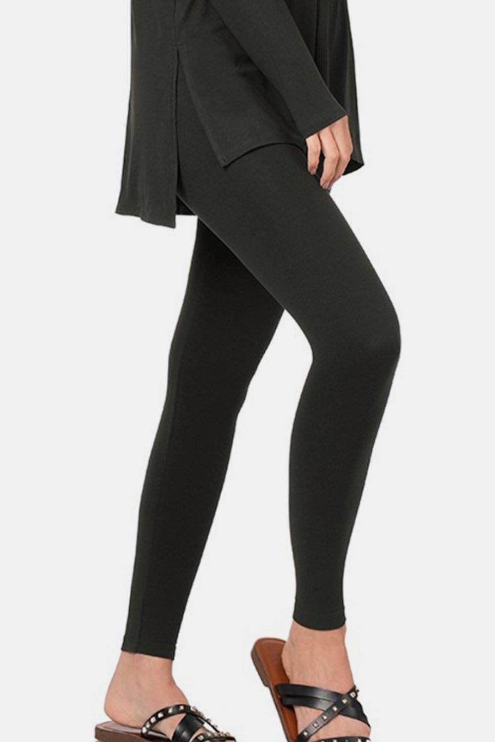 Zenana Full Size Brushed Microfiber Top and Leggings Lounge Set - DaTrendStore.Com