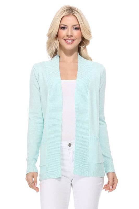 Open Front Shrug Sweater Knit Cardigan - DaTrendStore.Com