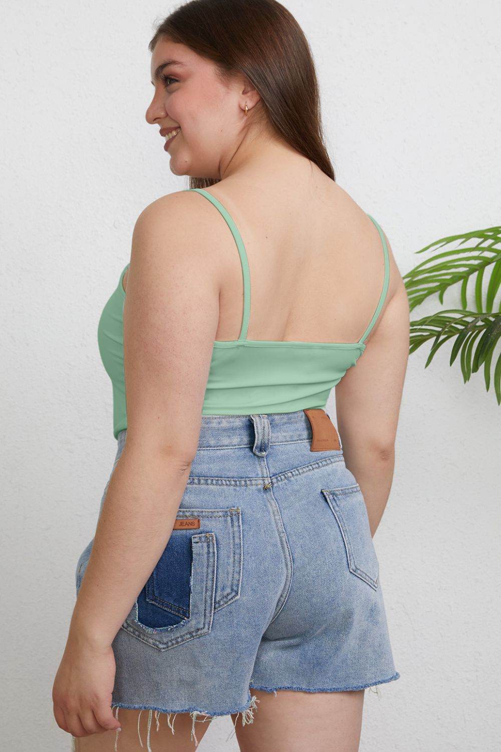 Basic Bae Full Size Round Neck Slim Cami - DaTrendStore.Com