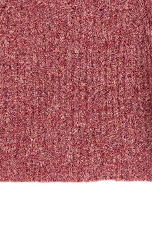 Melange multicolor sweater top - DaTrendStore.Com