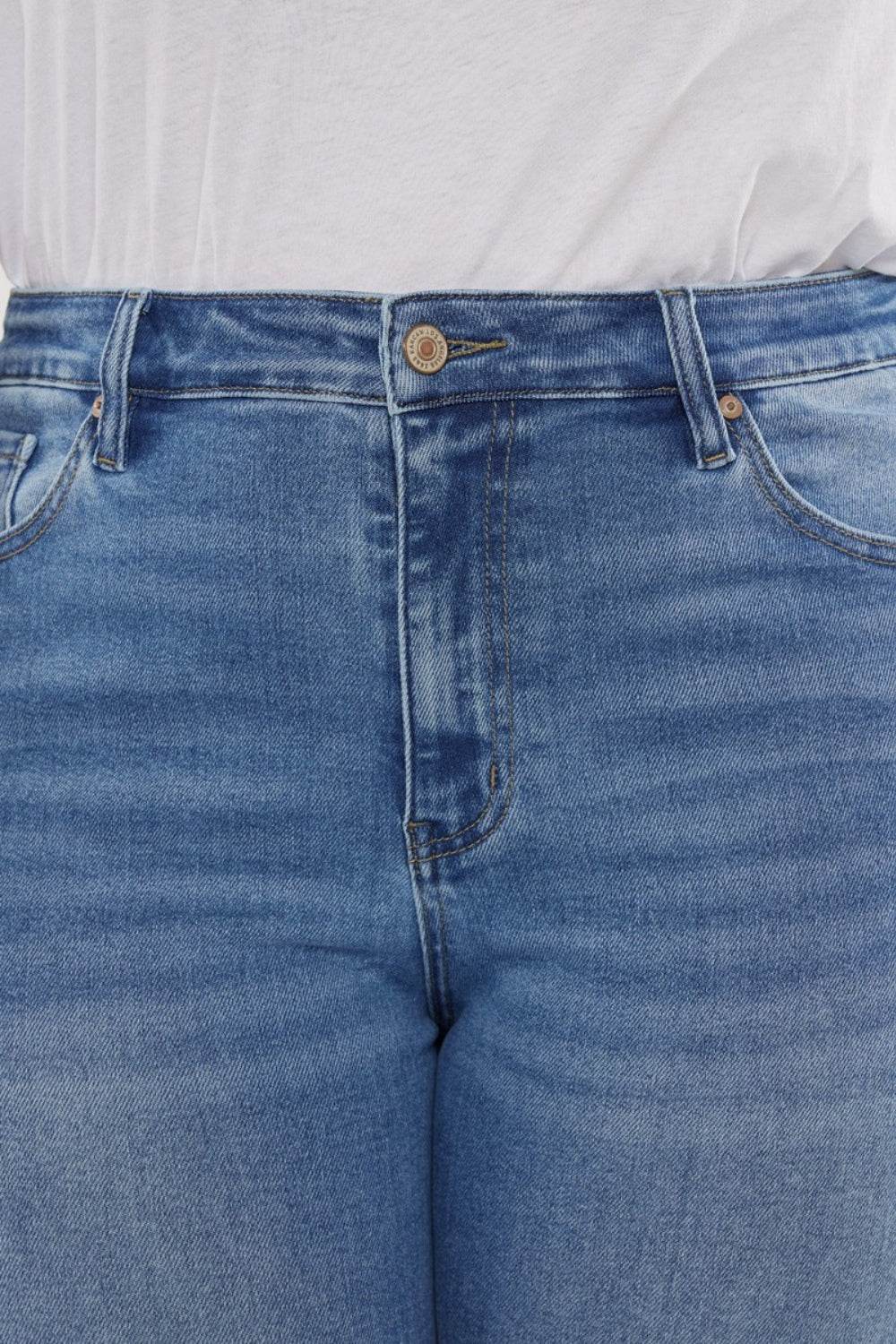 Kancan Full Size Cat's Whiskers High Waist Jeans - DaTrendStore.Com