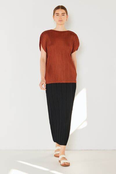 Marina West Swim Rib Pleated Oversized Dolman Sleeve Top - DaTrendStore.Com