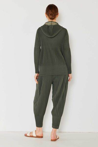 Marina West Swim Pleated Unisex Plisse Jacket with 2 Way Zipper - DaTrendStore.Com