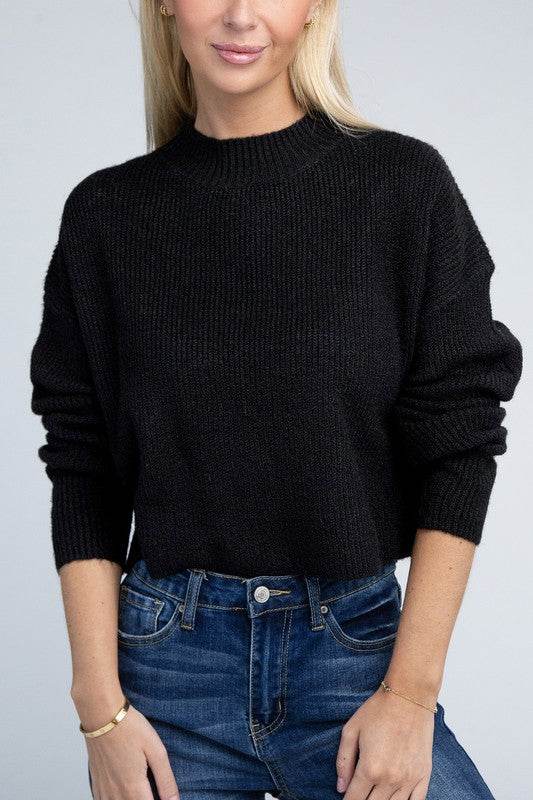 Mock Neck Pullover - DaTrendStore.Com