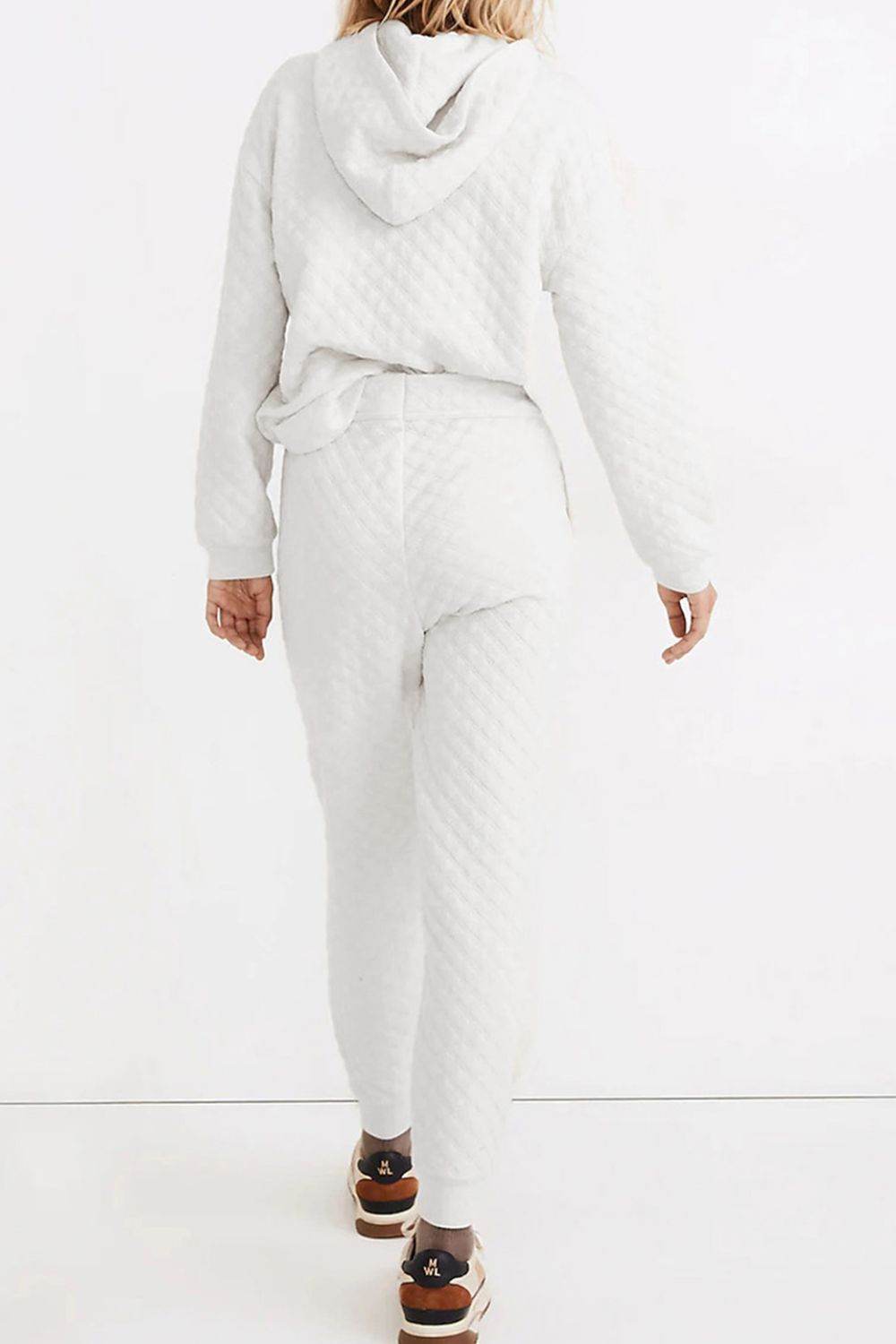 Dropped Shoulder Hoodie and Drawstring Pants Set - DaTrendStore.Com