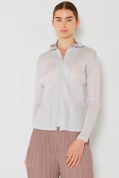 Marina West Swim Pleated Hood Jacket with 2 Way Zipper - DaTrendStore.Com