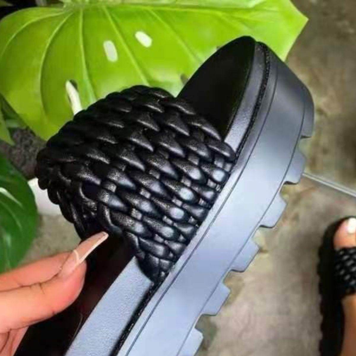 PU Leather Open Toe Platform Sandals - DaTrendStore.Com