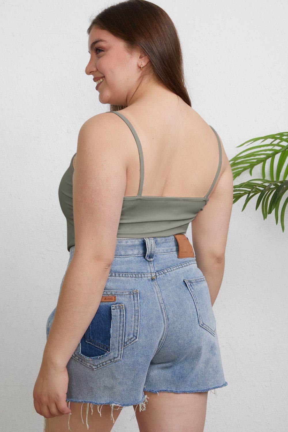 Basic Bae Full Size Round Neck Slim Cami - DaTrendStore.Com