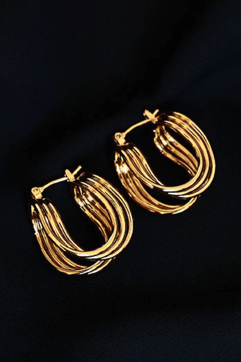 U-Shaped Hoop Earrings - DaTrendStore.Com