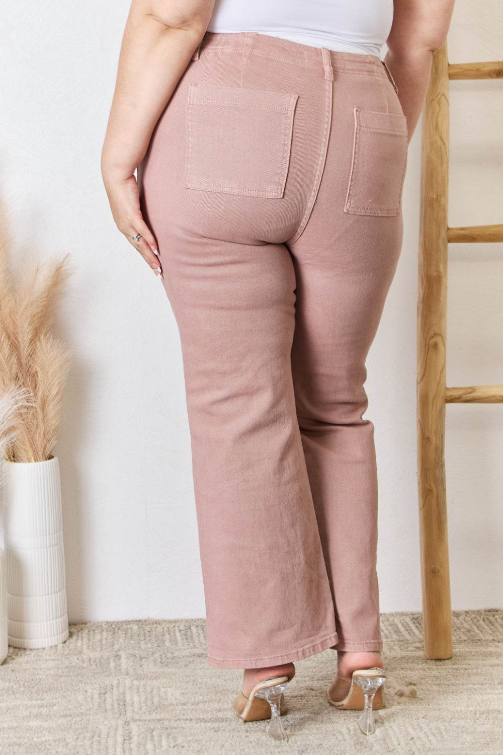 RISEN Full Size High Rise Ankle Flare Jeans - DaTrendStore.Com