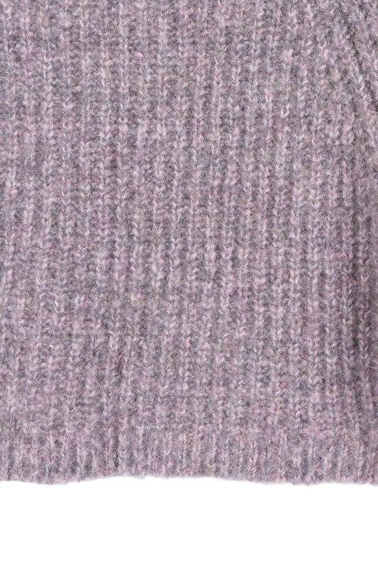 Melange multicolor sweater top - DaTrendStore.Com
