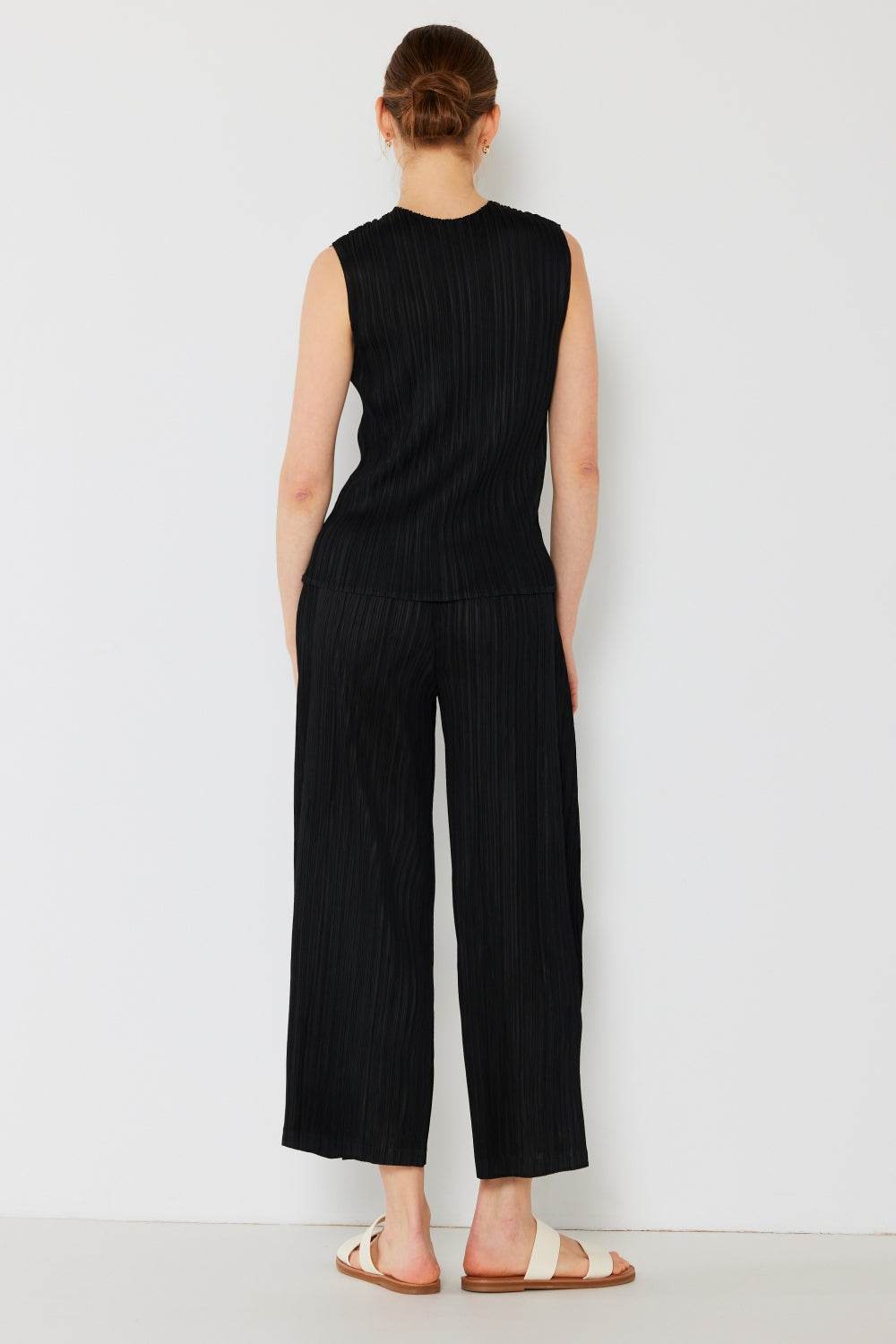 Marina West Swim Pleated Wide-Leg Pants with Side Pleat Detail - DaTrendStore.Com