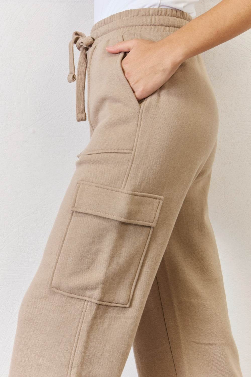 RISEN High Waist Cargo Wide Leg Pants - DaTrendStore.Com
