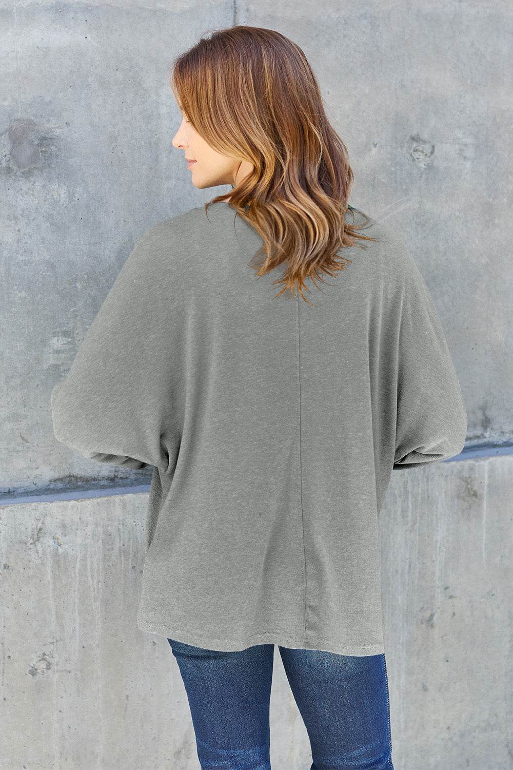 Double Take Full Size Round Neck Long Sleeve T-Shirt - DaTrendStore.Com