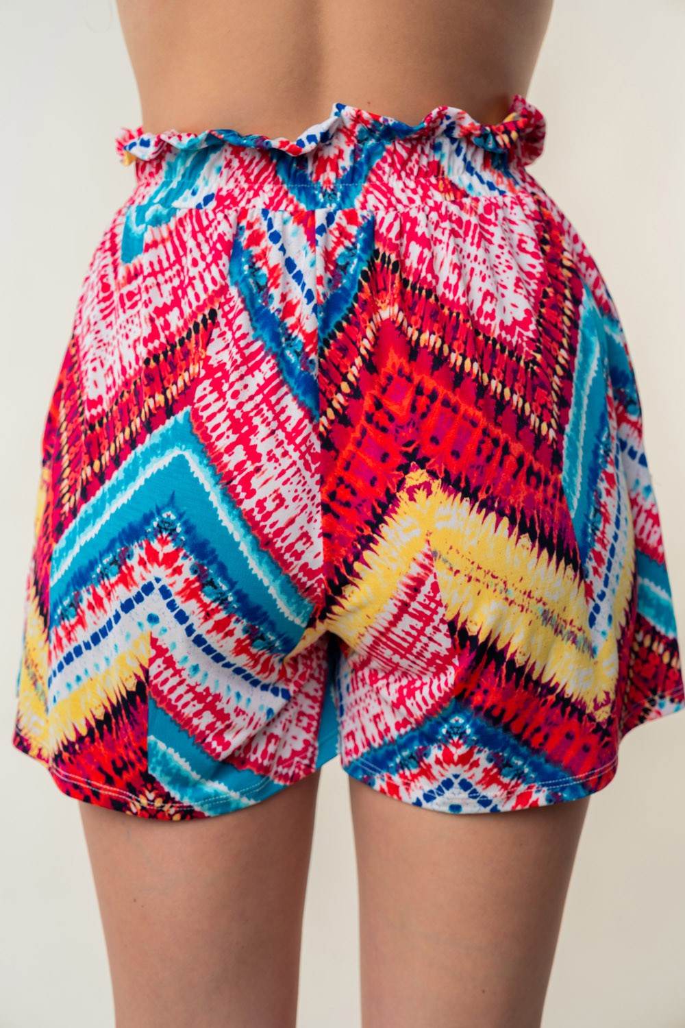 White Birch High Waisted Printed Shorts - DaTrendStore.Com