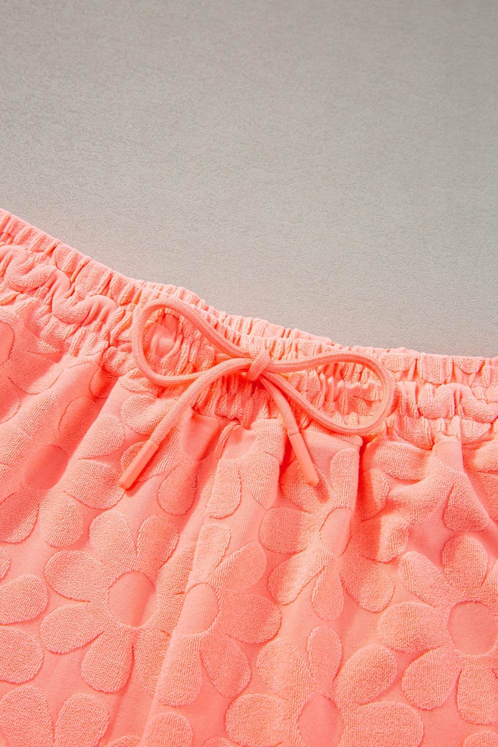 Round Neck Half Sleeve Top and Shorts Set - DaTrendStore.Com