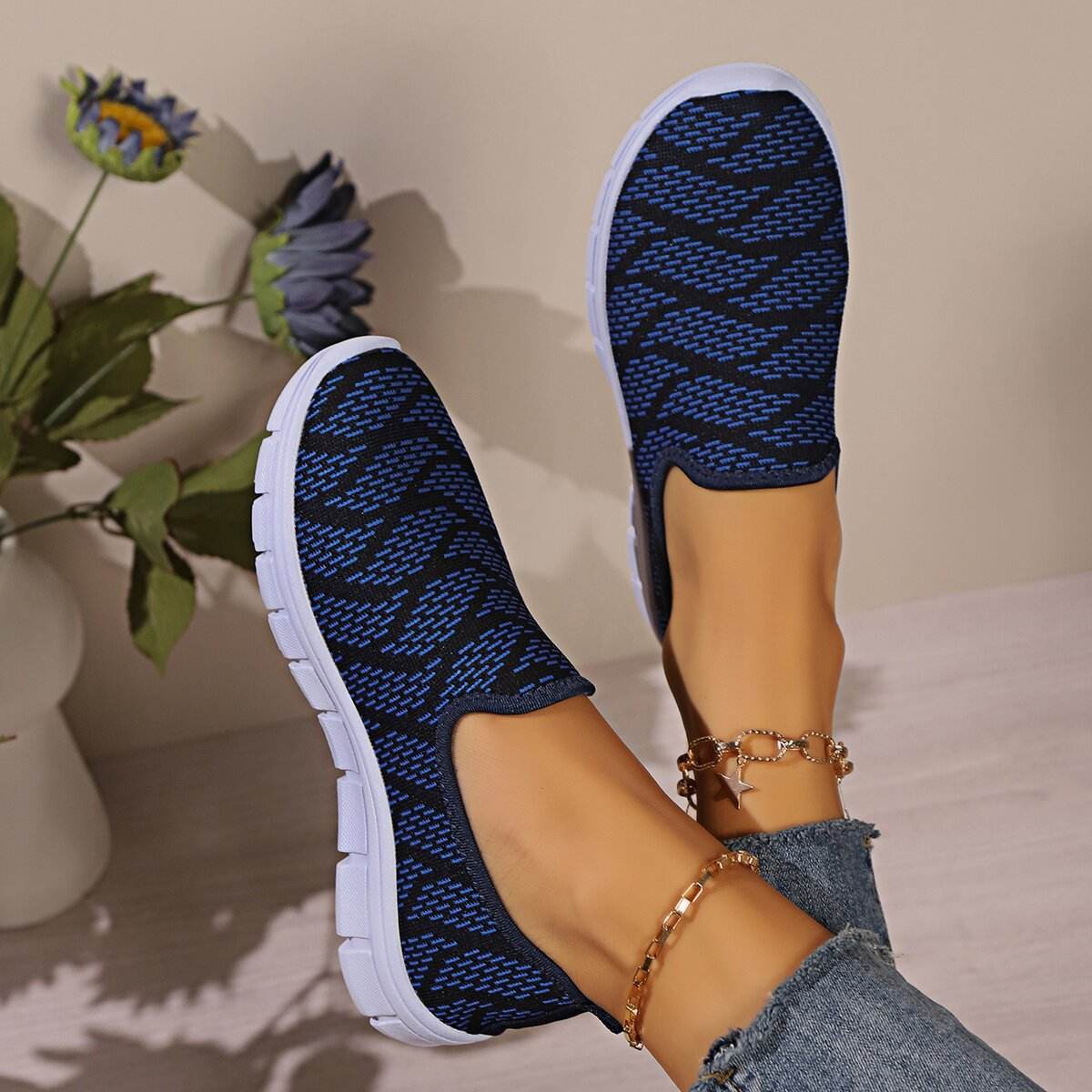 Round Toe Flat Slip-Ons - DaTrendStore.Com