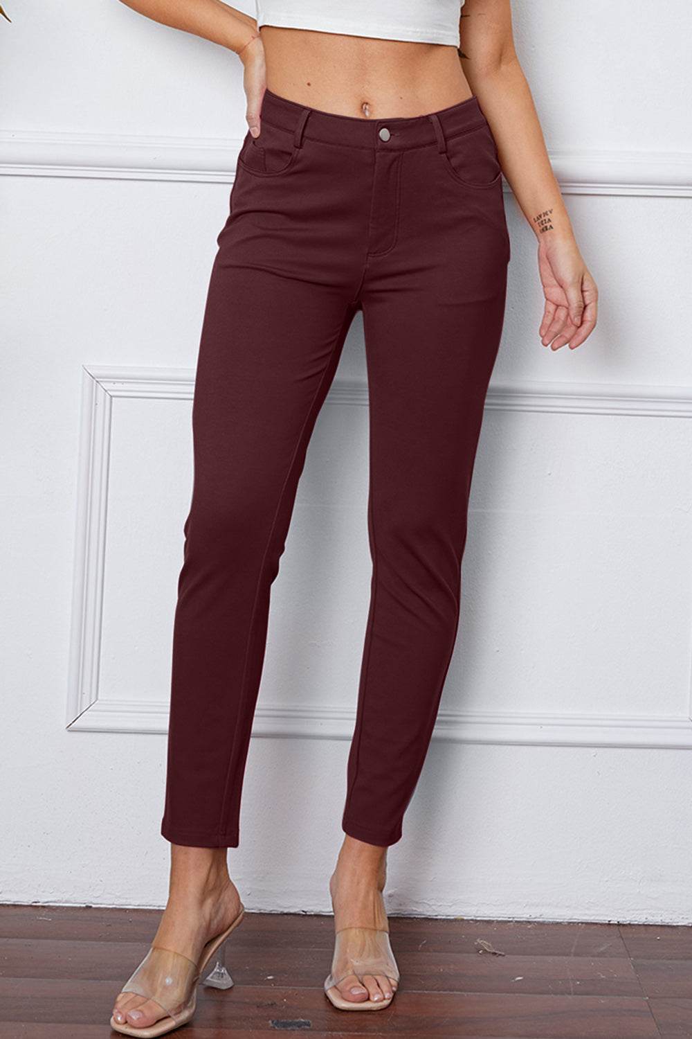 StretchyStitch Pants by Basic Bae - DaTrendStore.Com
