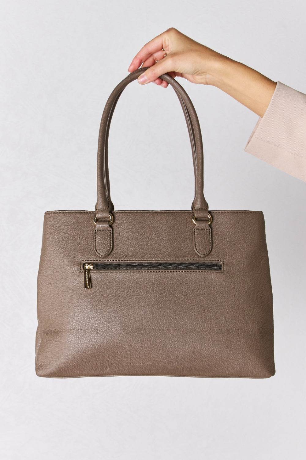 David Jones Structured Leather Handbag - DaTrendStore.Com