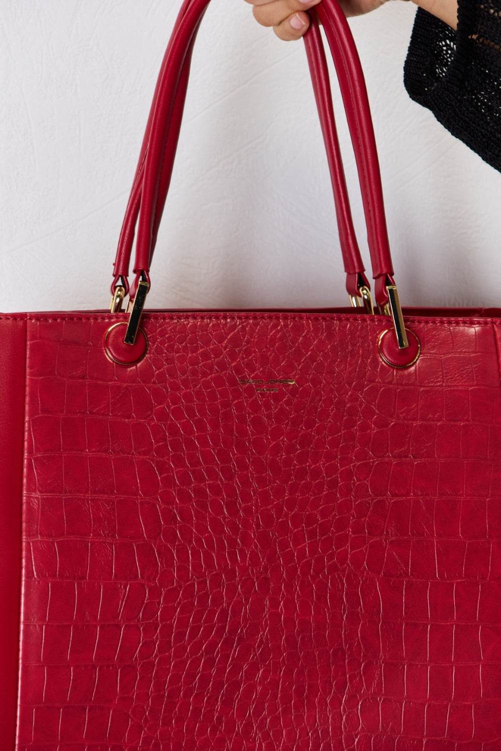 David Jones Texture PU Leather Handbag - DaTrendStore.Com