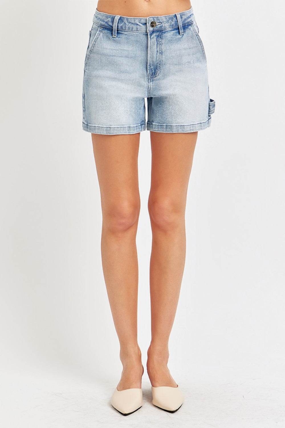 Risen Full Size High Rise Denim Shorts - DaTrendStore.Com
