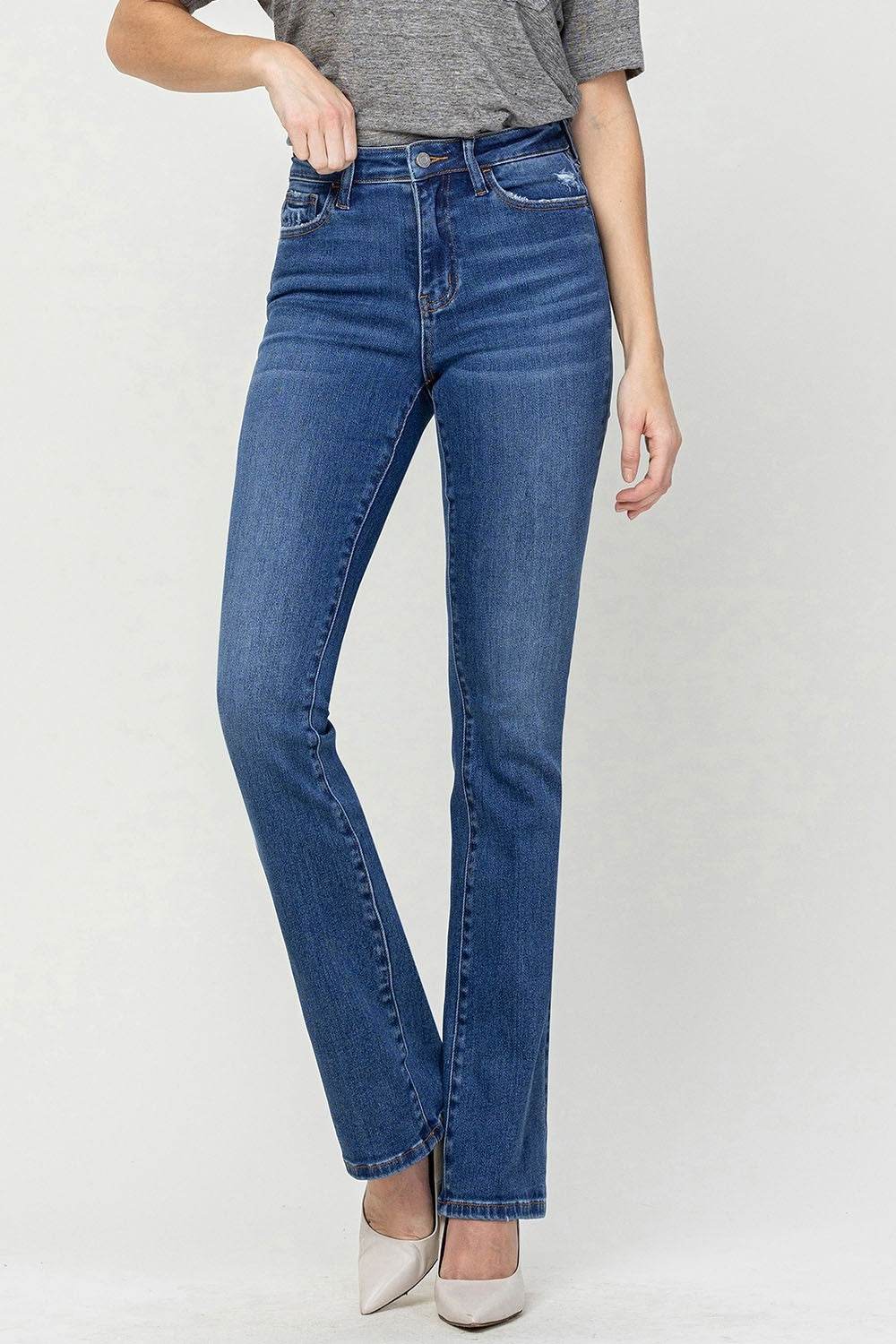 Vervet by Flying Monkey High Waist Bootcut Jeans - DaTrendStore.Com