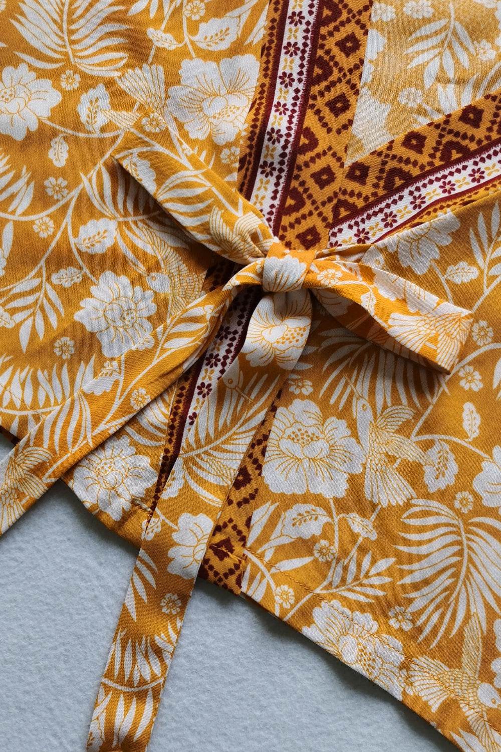 Printed Half Sleeve Top and Slit Skirt Set - DaTrendStore.Com
